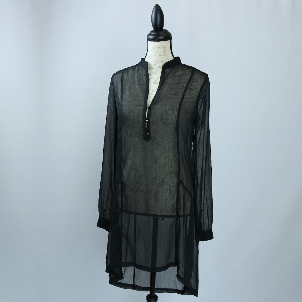 》SOLD《 RUBBISH sheer drop waist dress